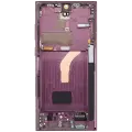 OLED Assembly With Frame For Samsung Galaxy S22 Ultra 5G (US & International Version) (Aftermarket Plus) (120Hz) (Burgundy)