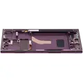 OLED Assembly With Frame For Samsung Galaxy S22 Ultra 5G (US & International Version) (Aftermarket Plus) (120Hz) (Burgundy)