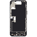 Mid-Frame Housing  W/ Charging Port Flex & Small Parts  For iPhone 16 Pro Max (US Version) (Used OEM Pull: Grade C) (Black Titanium)