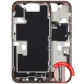 Mid-Frame Housing  W/ Charging Port Flex & Small Parts  For iPhone 16 Pro (EU / Global Version) (Used OEM Pull: Grade C) (Desert Titanium)