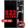 OLED Assembly With Frame For Samsung Galaxy S22 Ultra 5G (US & International Version) (Aftermarket Plus) (120Hz) (Graphite / Sky Blue / Red)