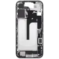 Mid-Frame Housing  W/ Charging Port Flex & Small Parts  For iPhone 16 (EU / Global Version) (Used OEM Pull: Grade B) (White)