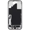 Mid-Frame Housing  W/ Charging Port Flex & Small Parts  For iPhone 16 (EU / Global Version) (Used OEM Pull: Grade C) (White)