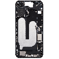 Mid-Frame Housing  W/ Charging Port Flex & Small Parts  For iPhone 16 Plus (US Version) (Used OEM Pull: Grade A) (Black)
