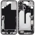 Mid-Frame Housing  W/ Charging Port Flex & Small Parts  For iPhone 16 Plus (US Version) (Used OEM Pull: Grade B) (White)