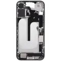 Mid-Frame Housing  W/ Charging Port Flex & Small Parts  For iPhone 16 Plus (US Version) (Used OEM Pull: Grade B) (White)