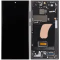 OLED Assembly With Frame For Samsung Galaxy S23 Ultra (US & International) (Aftermarket Plus) (Graphite)
