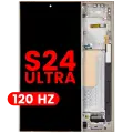 OLED Assembly With Frame For Samsung Galaxy S24 Ultra (US & International Version) (Aftermarket Plus) (120Hz) (Titanium Yellow)