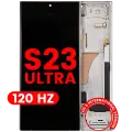 OLED Assembly With Frame For Samsung Galaxy S23 Ultra (US & International) (Aftermarket Plus) (120Hz) (Cream)