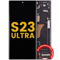 OLED Assembly With Frame For Samsung Galaxy S23 Ultra (US & International) (Refurbished) (Phantom Black)