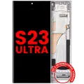 OLED Assembly With Frame For Samsung Galaxy S23 Ultra (US & International) (Aftermarket Plus) (Sky Blue)