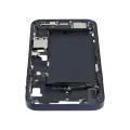 Mid-Frame Housing  W/ Charging Port Flex & Small Parts  For iPhone 14 Plus (US Version) (Used OEM Pull: Grade A) (Midnight)