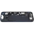 Mid-Frame Housing  W/ Charging Port Flex & Small Parts  For iPhone 14 Plus (US Version) (Used OEM Pull: Grade A) (Midnight)