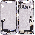 Mid-Frame Housing  W/ Charging Port Flex & Small Parts  For iPhone 14 Plus (US Version) (Used OEM Pull: Grade A) (Purple)
