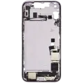 Mid-Frame Housing  W/ Charging Port Flex & Small Parts  For iPhone 14 Plus (US Version) (Used OEM Pull: Grade A) (Purple)