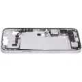 Mid-Frame Housing  W/ Charging Port Flex & Small Parts  For iPhone 14 Plus (US Version) (Used OEM Pull: Grade A) (Purple)