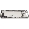 Mid-Frame Housing  W/ Charging Port Flex & Small Parts  For iPhone 14 Plus (US Version) (Used OEM Pull: Grade B) (Starlight)