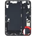 Mid-Frame Housing  W/ Charging Port Flex & Small Parts  For iPhone 14 Plus (US Version) (Used OEM Pull: Grade B) (Midnight)