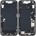 Mid-Frame Housing  W/ Charging Port Flex & Small Parts  For iPhone 14 Plus (US Version) (Used OEM Pull: Grade C) (Midnight)