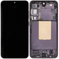 OLED Assembly With Frame For Samsung Galaxy S24 Plus 5G (US & International Version) (Aftermarket Plus) (120Hz) (Onyx Black)