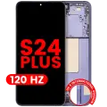 OLED Assembly With Frame For Samsung Galaxy S24 Plus 5G (US & International Version) (Aftermarket Plus) (120Hz) (Cobalt Violet)