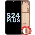 OLED Assembly With Frame For Samsung Galaxy S24 Plus 5G (US & International Version) (Service Pack) (Sandstone Orange)