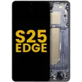 OLED Assembly With Frame For Samsung Galaxy S25 Edge (Refurbished) (Titanium Jetblack)