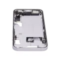 Mid-Frame Housing  W/ Charging Port Flex & Small Parts  For iPhone 14 (EU / Global Version) (Used OEM Pull: Grade A) (Purple)