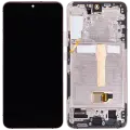 OLED Assembly With Frame For Samsung Galaxy S22 Plus 5G (US & International Version) (Aftermarket Plus) (120Hz) (Pink Gold / Violet)