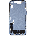 Mid-Frame Housing  W/ Charging Port Flex & Small Parts  For iPhone 14 (US Version) (Used OEM Pull: Grade A) (Blue)