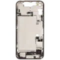 Mid-Frame Housing  W/ Charging Port Flex & Small Parts  For iPhone 14 (US Version) (Used OEM Pull: Grade A) (Starlight)