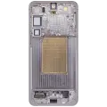 OLED Assembly With Frame For Samsung Galaxy S25 Plus 5G  (US & International Version) (Aftermarket Plus) (120Hz) (Silver Shadow)
