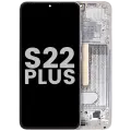 OLED Assembly With Frame For Samsung Galaxy S22 Plus 5G (Used OEM Pull: Grade A) (White)