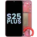 OLED Assembly With Frame For Samsung Galaxy S25 Plus 5G (US & International Version) (Service Pack) (Coral Red)