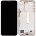 OLED Assembly With Frame For Samsung Galaxy S22 Plus 5G (Used OEM Pull: Grade A) (Pink Gold)