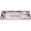OLED Assembly With Frame For Samsung Galaxy S22 Plus 5G (Used OEM Pull: Grade B/C) (Pink Gold)