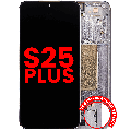 OLED Assembly With Frame For Samsung Galaxy S25 Plus 5G  (US & International Version) (Aftermarket Plus) (Silver Shadow)