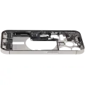 Mid-Frame Housing  W/ Charging Port Flex & Small Parts  For iPhone 15 Pro (EU / Global Version) (Used OEM Pull: Grade A) (Natural Titanium)