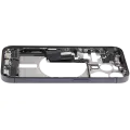 Mid-Frame Housing  W/ Charging Port Flex & Small Parts  For iPhone 15 Pro (EU / Global Version) (Used OEM Pull: Grade A) (Black Titanium)