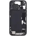 Mid-Frame Housing  W/ Charging Port Flex & Small Parts  For iPhone 15 (EU / Global Version) (Used OEM Pull: Grade B) (Black)