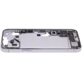 Mid-Frame Housing  W/ Charging Port Flex & Small Parts  For iPhone 14 Plus (EU / Global Version) (Used OEM Pull: Grade B) (Purple)