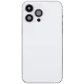 Back Housing W/ Charging Port Flex & Small Parts  For iPhone 14 Pro Max (US Version) (Used OEM Pull: Grade C) (Silver)
