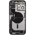 Back Housing W/ Charging Port Flex & Small Parts  For iPhone 14 Pro Max (US Version) (Used OEM Pull: Grade C) (Space Black)