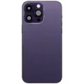 Back Housing W/ Charging Port Flex & Small Parts  For iPhone 14 Pro Max (US Version) (Used OEM Pull: Grade A) (Deep Purple)