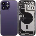Back Housing W/ Charging Port Flex & Small Parts  For iPhone 14 Pro Max (US Version) (Used OEM Pull: Grade A) (Deep Purple)