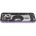 Back Housing W/ Charging Port Flex & Small Parts  For iPhone 14 Pro Max (US Version) (Used OEM Pull: Grade A) (Deep Purple)