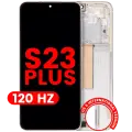 OLED Assembly With Frame For Samsung Galaxy S23 Plus (US & International) (Aftermarket Plus) (120Hz) (Cream)