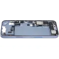 Mid-Frame Housing  W/ Charging Port Flex & Small Parts  For iPhone 14 Plus (US Version) (Used OEM Pull: Grade A) (Blue)