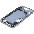 Mid-Frame Housing  W/ Charging Port Flex & Small Parts  For iPhone 14 Plus (US Version) (Used OEM Pull: Grade B) (Blue)
