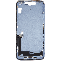 Mid-Frame Housing  W/ Charging Port Flex & Small Parts  For iPhone 14 Plus (US Version) (Used OEM Pull: Grade C) (Blue)